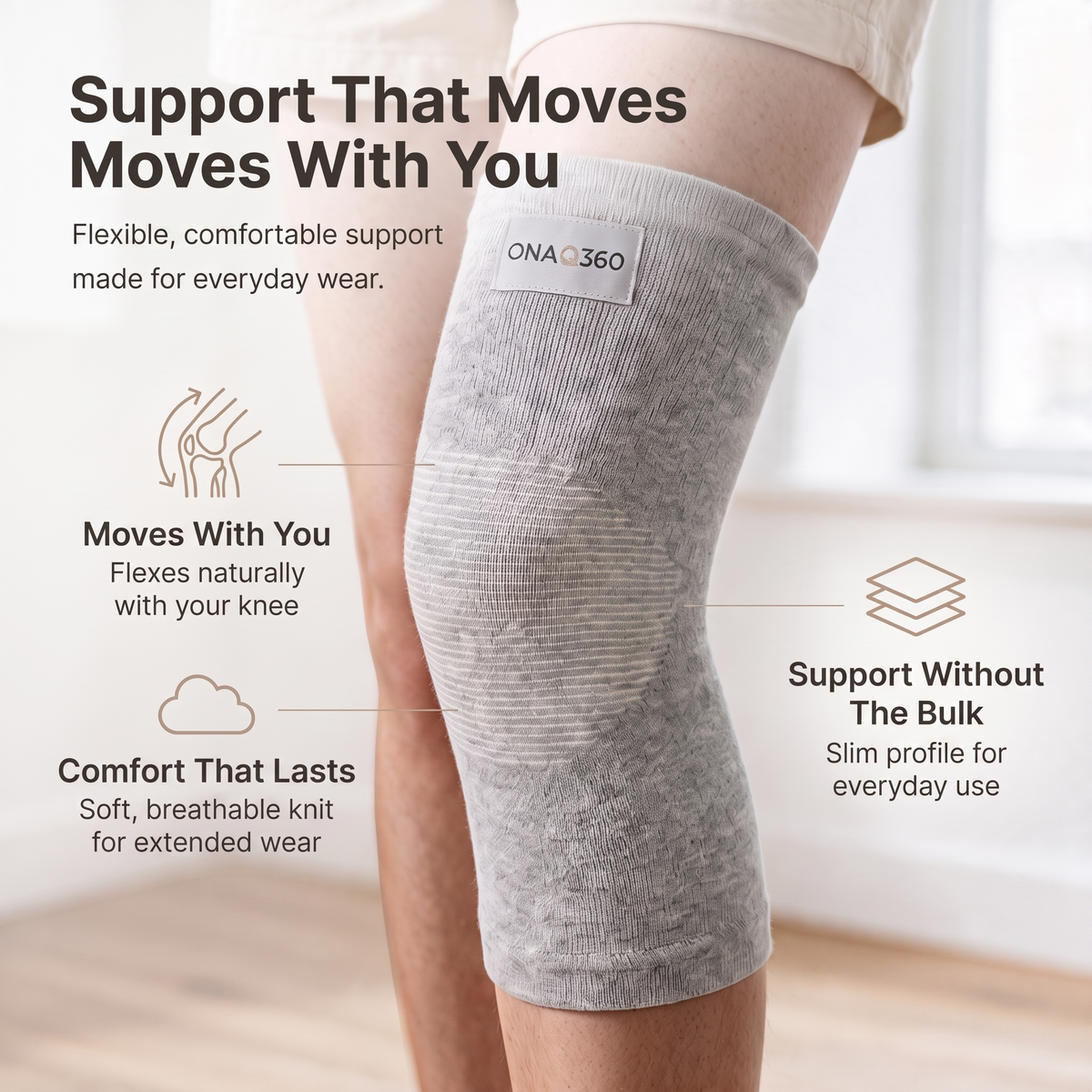 FLEXLIFE BAMBOO KNEE SLEEVE