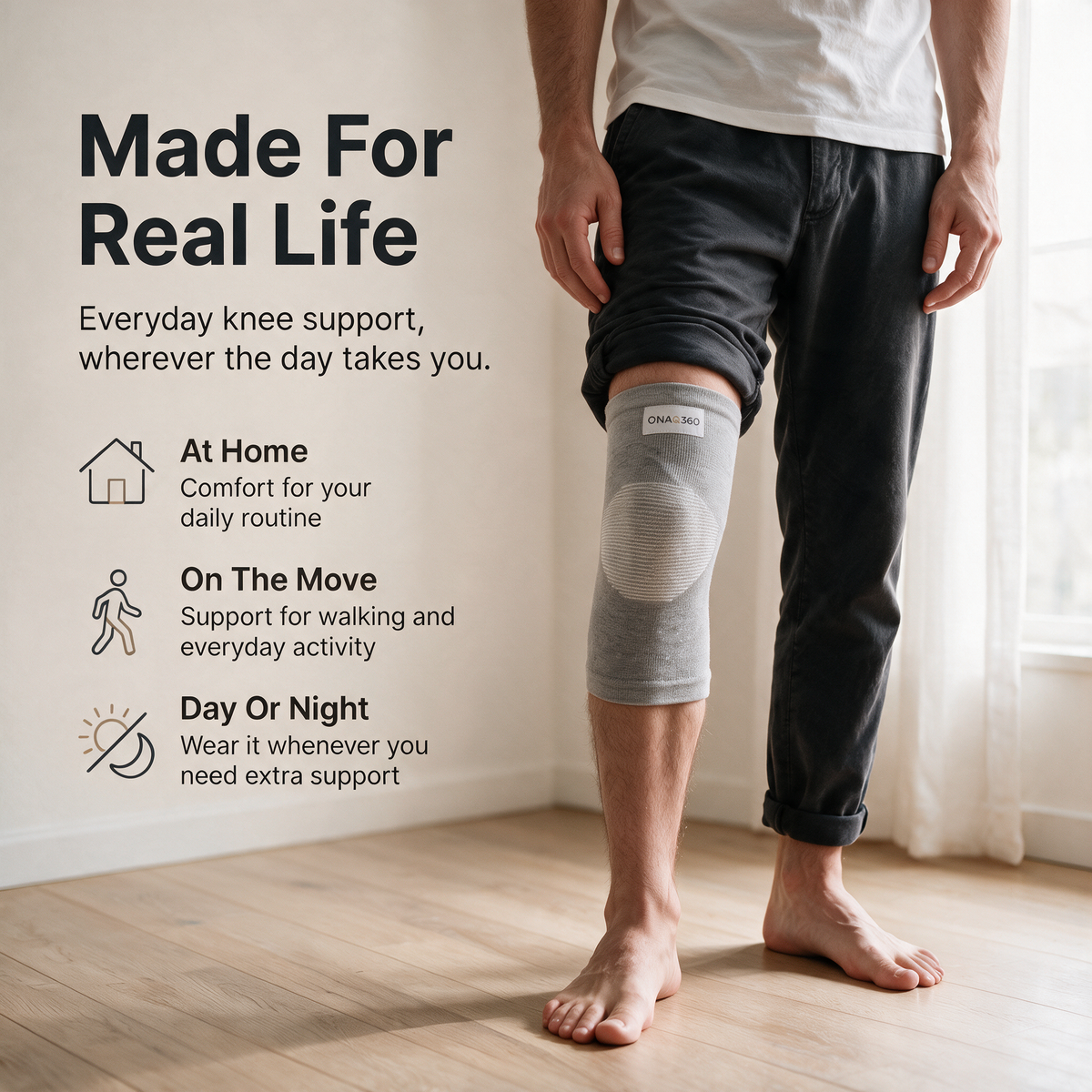 FLEXLIFE BAMBOO KNEE SLEEVE